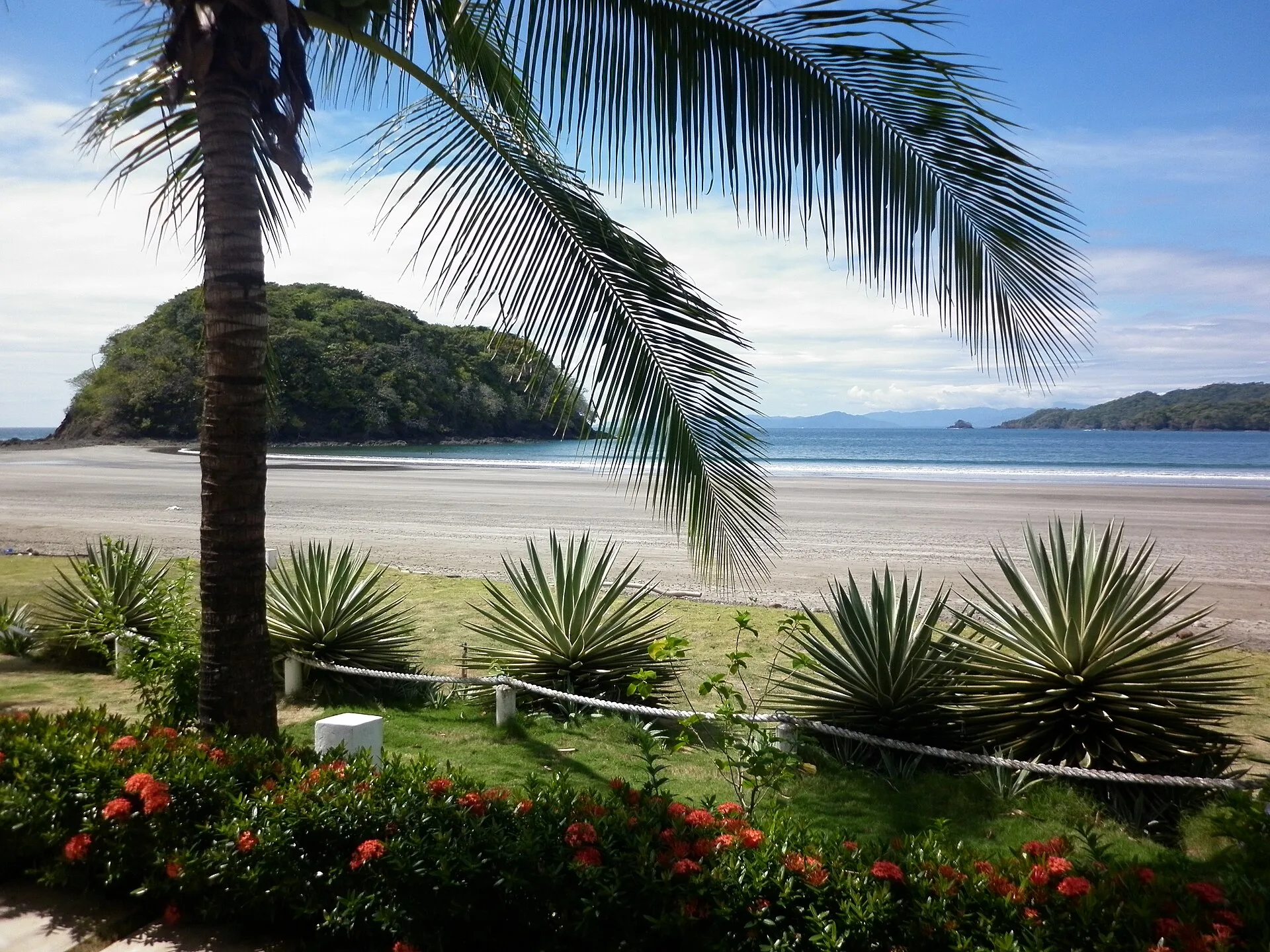 A tropical Pacific beach town on the coast of Panama