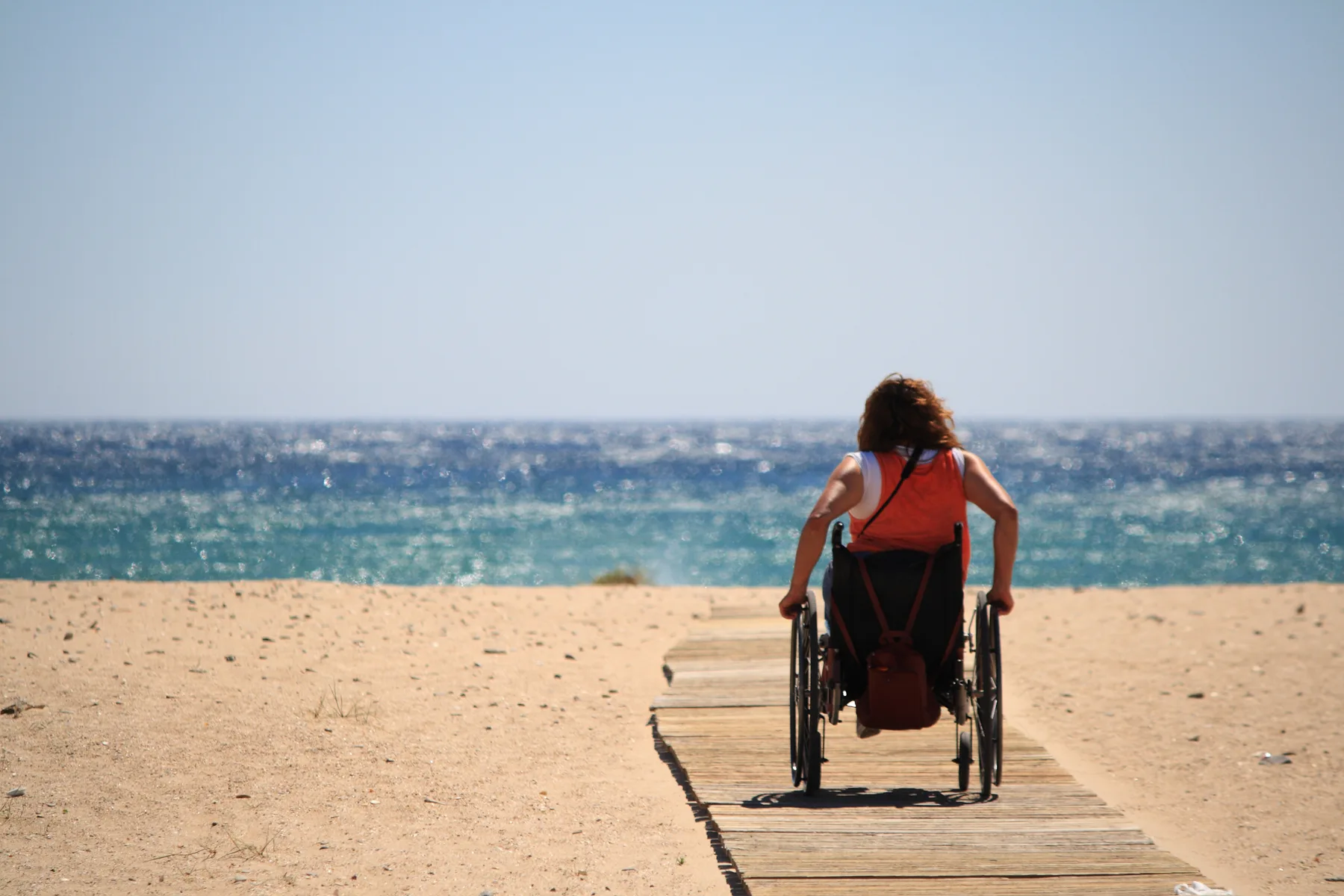 A broad sandy beach on the Costa de la Luz, Spain