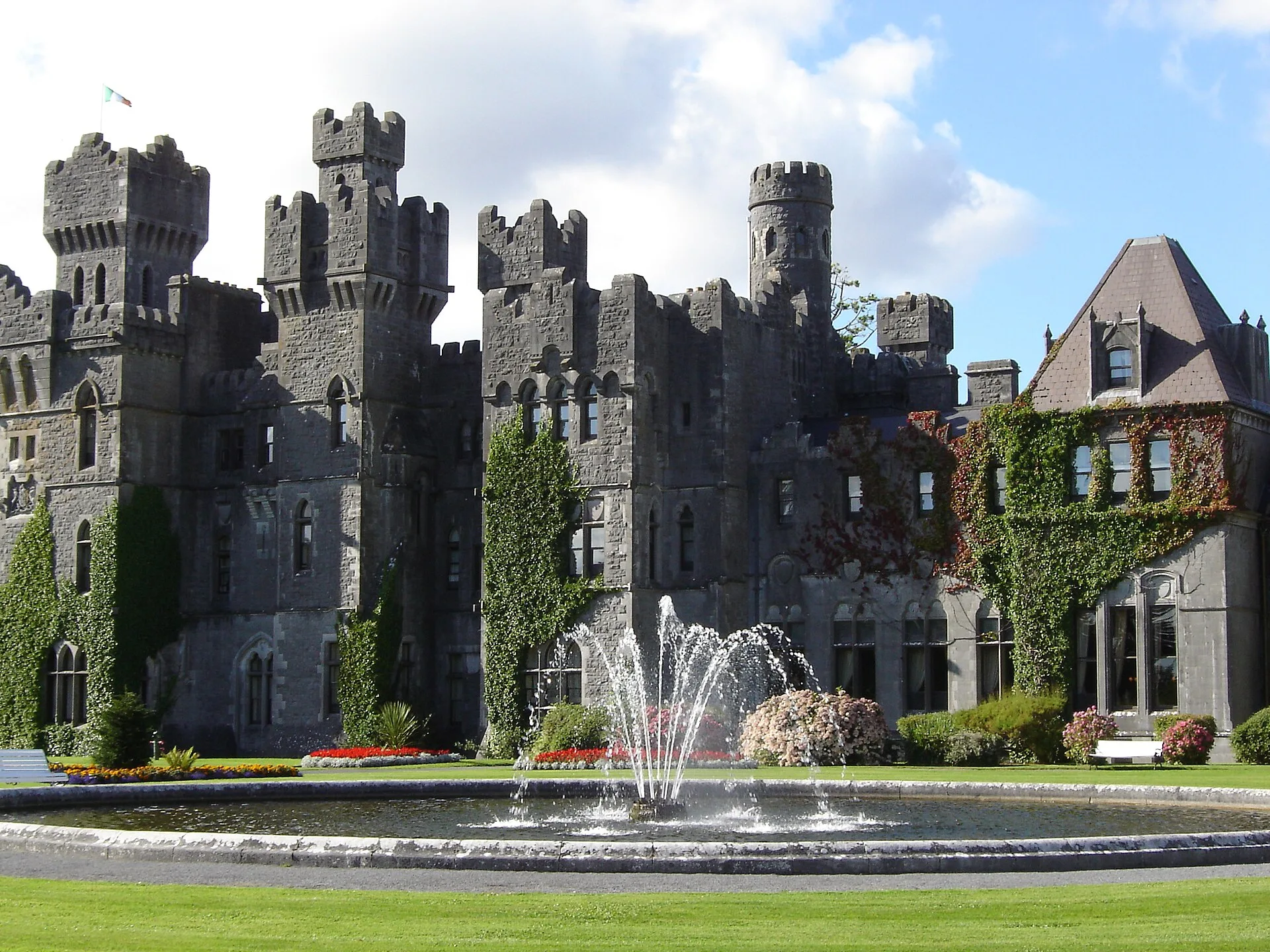 A historic castle in the Irish countryside