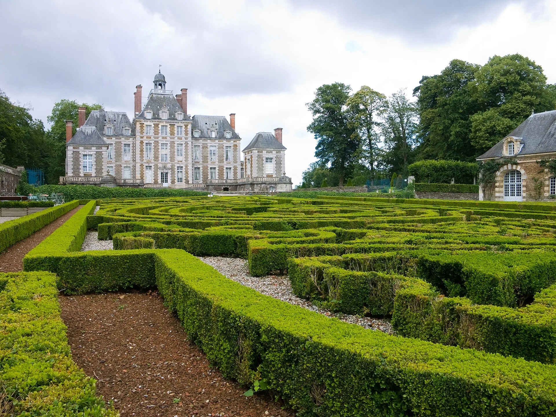 A château in the Normandy countryside, France