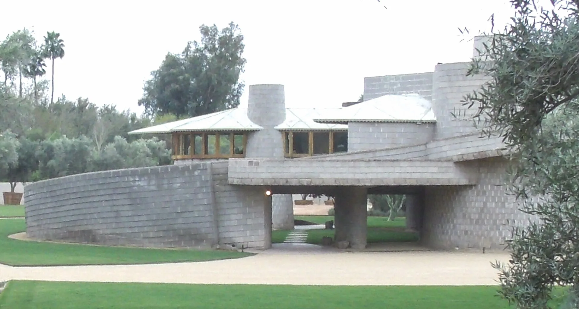 The Frank Lloyd Wright-designed David & Gladys Wright House, a mid-century landmark in Phoenix, Arizona