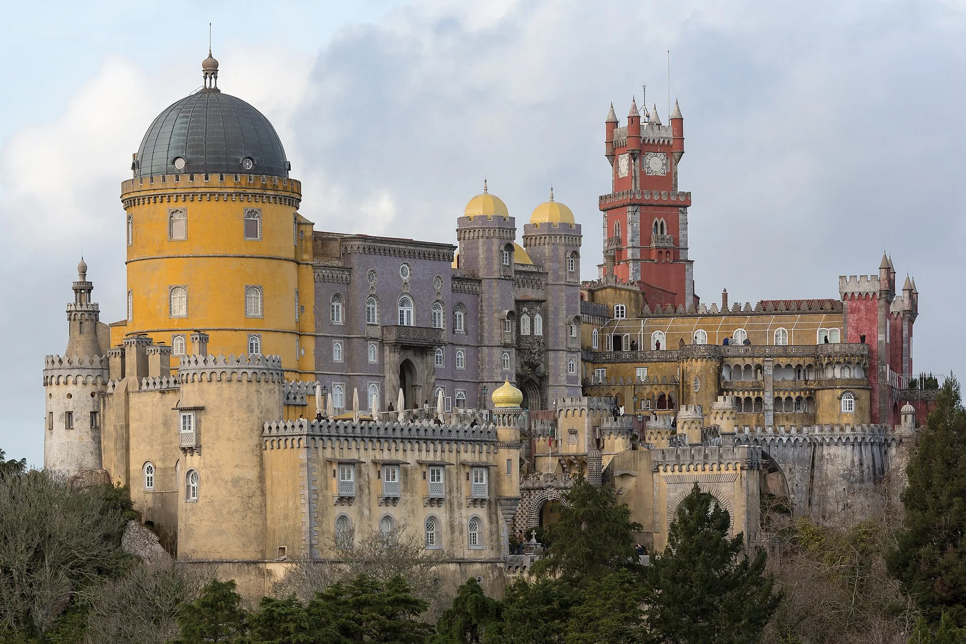 The historic Pena Palace at Sintra, Portugal