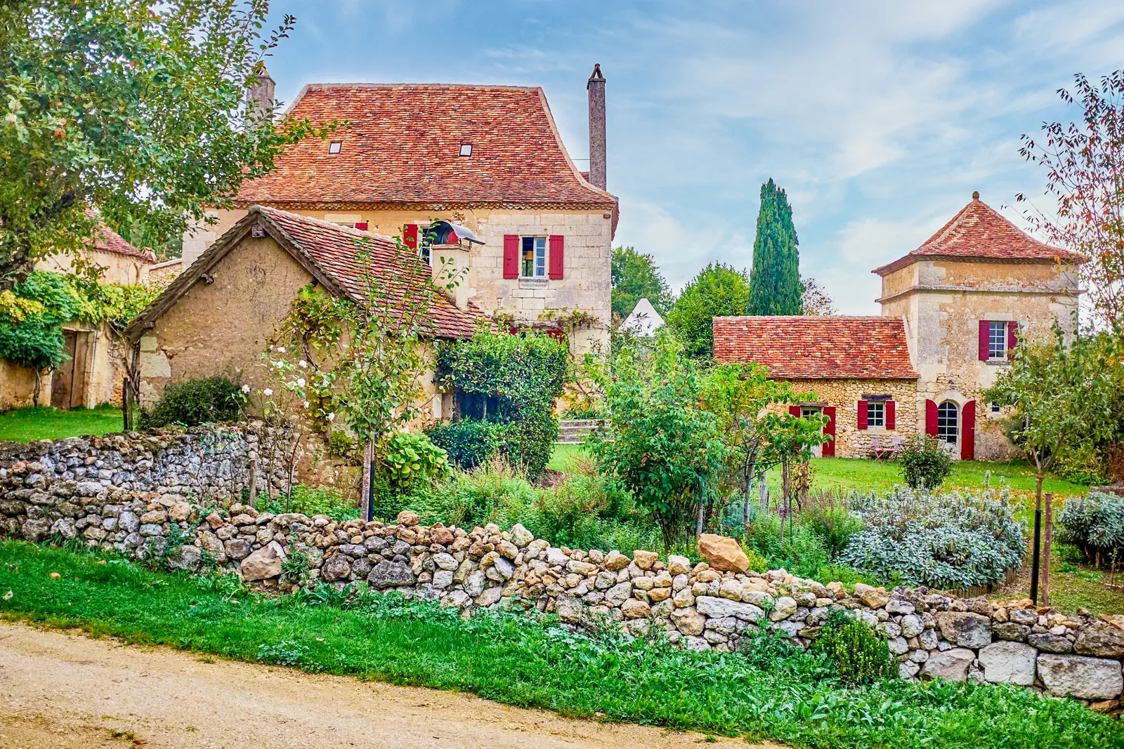 Country house or farmhouse in the Dordogne food region