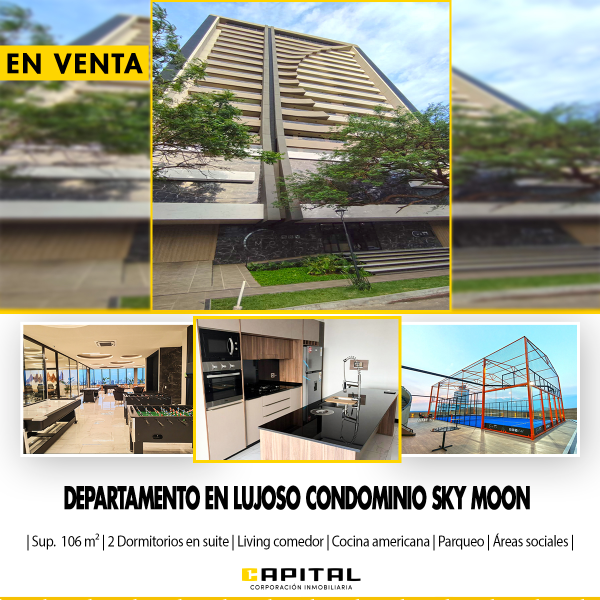DEPARTAMENTO en Venta LUJOSO CONDOMINIO SKY MOON