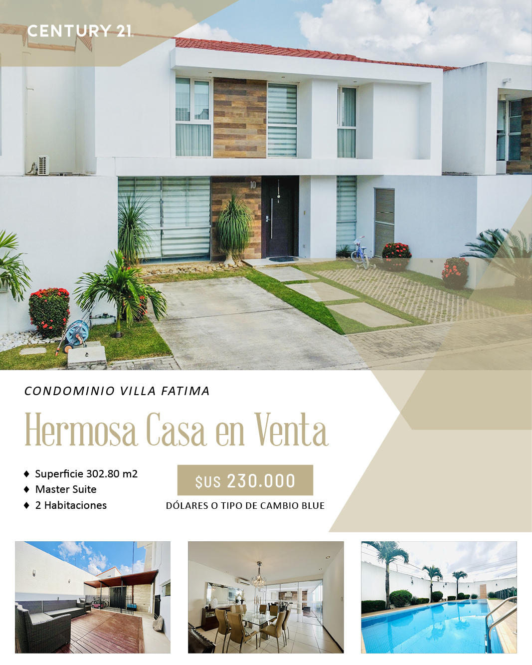 HERMOSA CASA EN VENTA – CONDOMINIO VILLA FÁTIMA