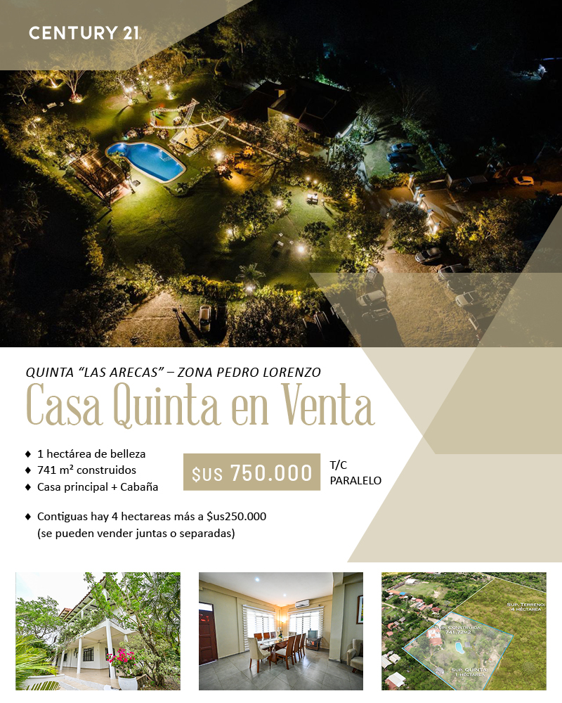 Quinta “Las Arecas” – Zona Pedro Lorenzo, Santa Cruz