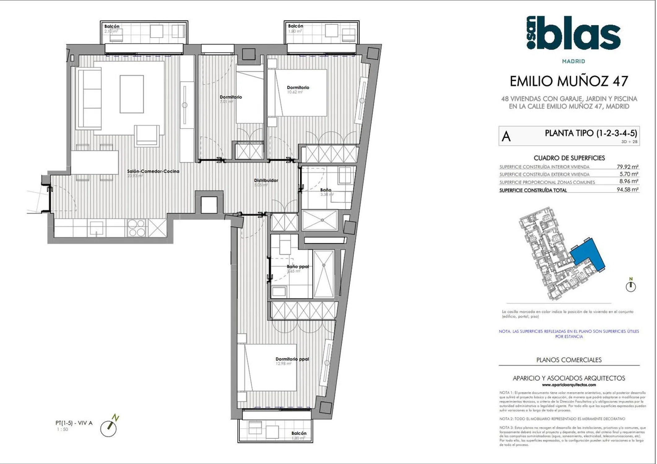 Piso en Emilio Muñoz, 47