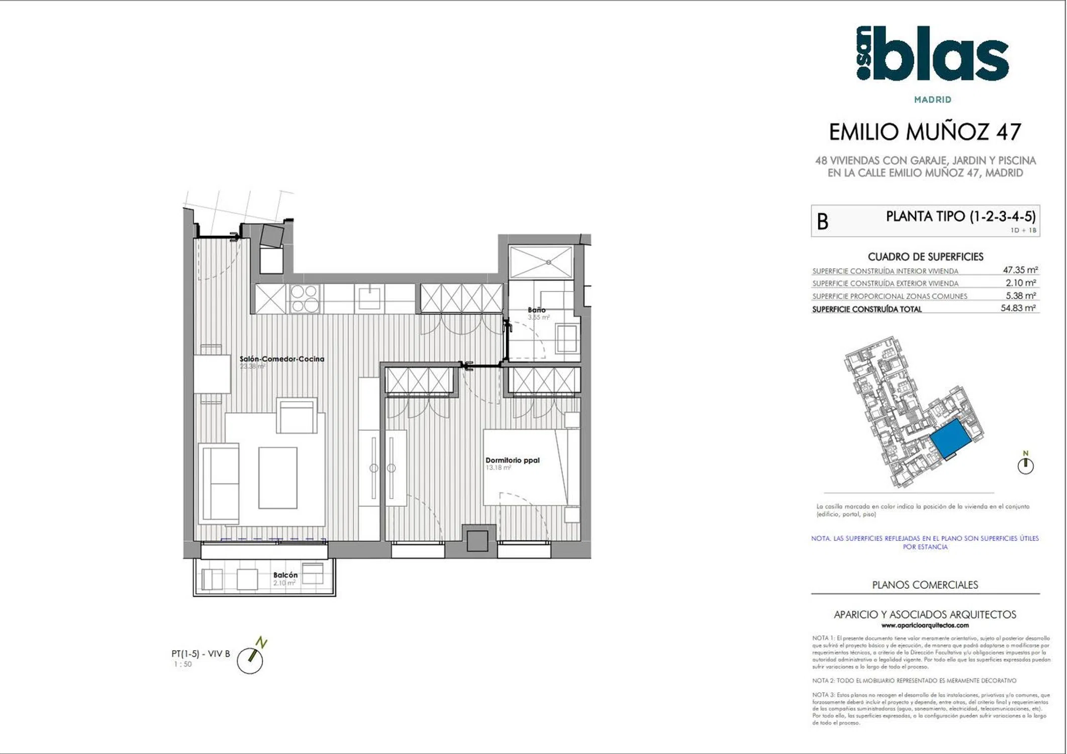 Piso en Emilio Muñoz, 47
