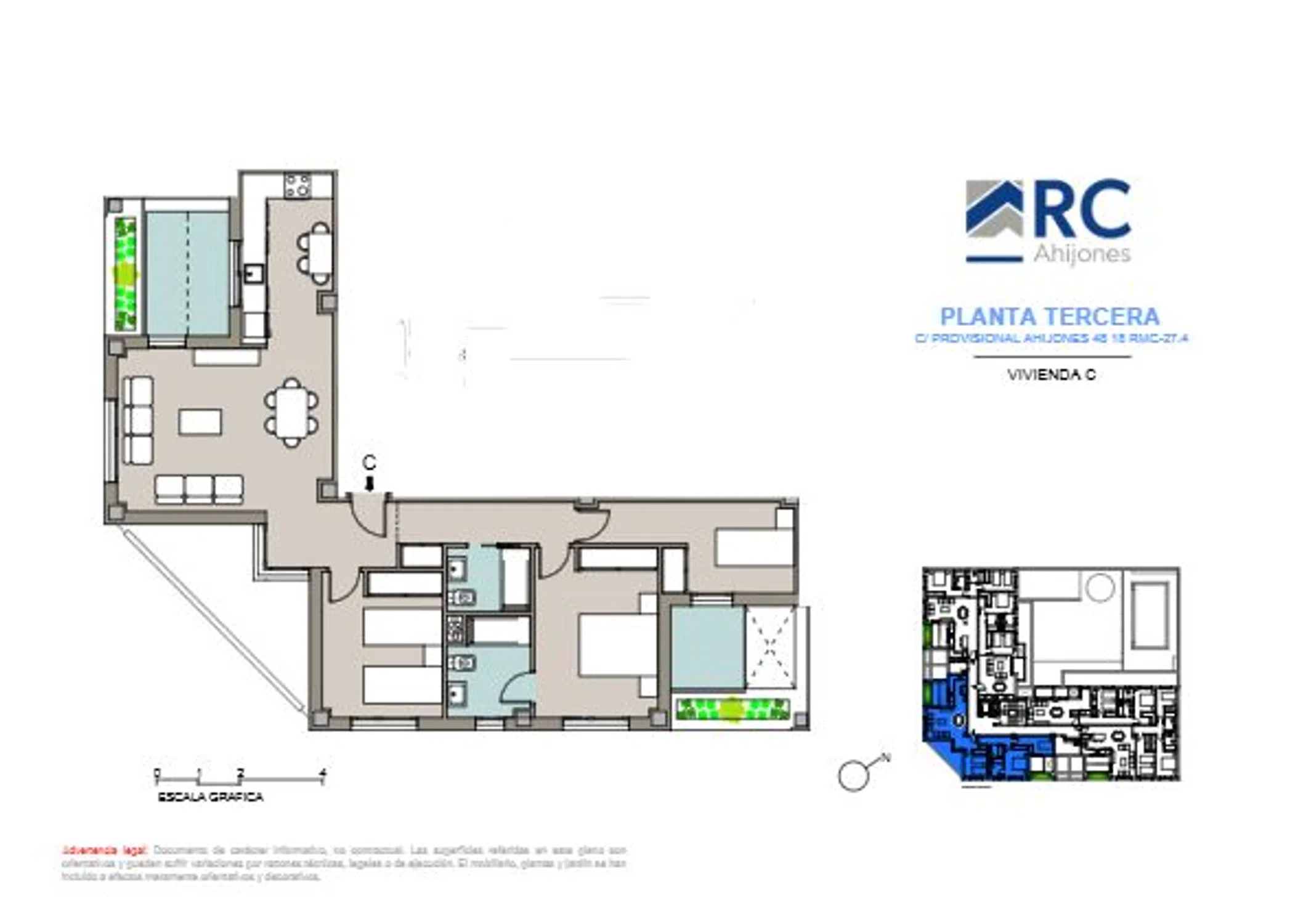 Piso en calle Provisional Ahijones 48, 18
