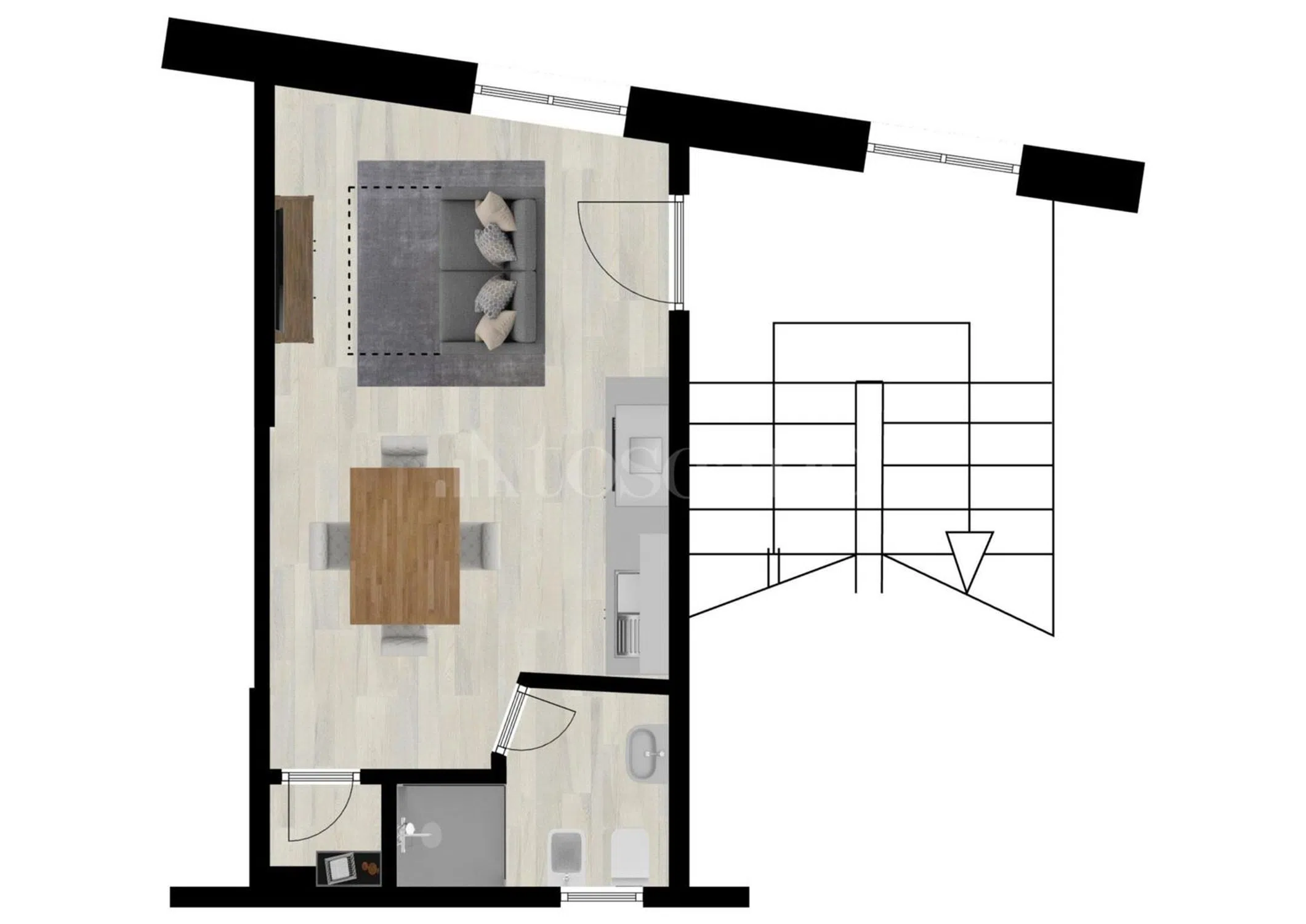 Monolocale in via delle Caldaie - Photo 18