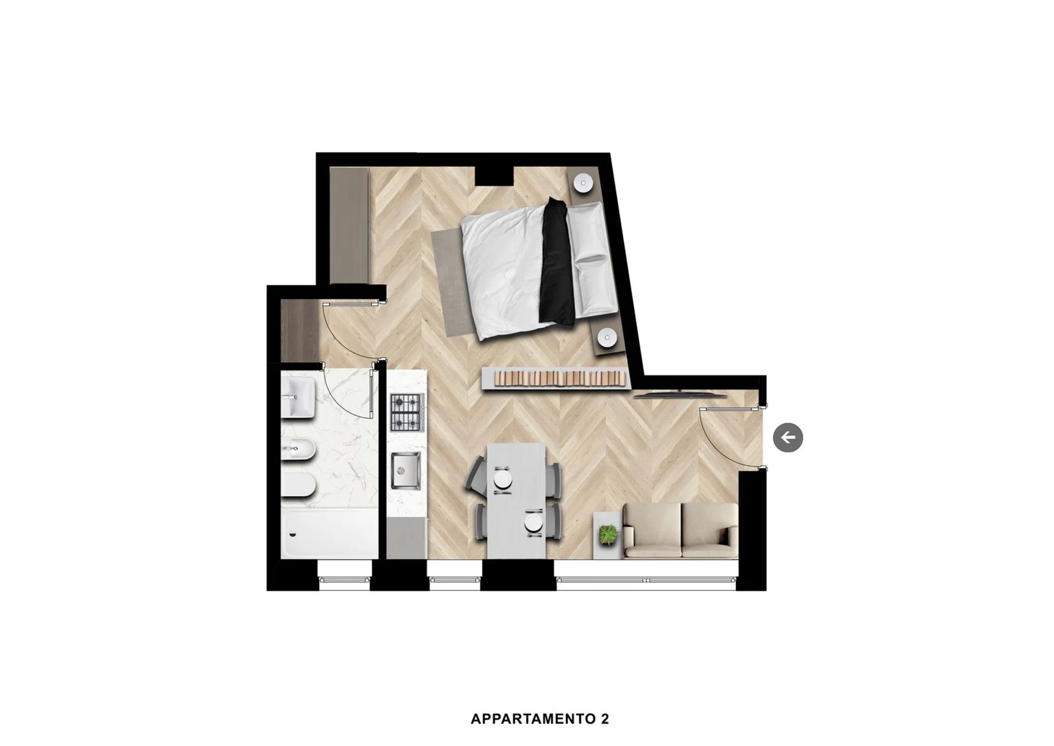 Monolocale in via Giovanni Battista Piranesi, 22 - Photo 15