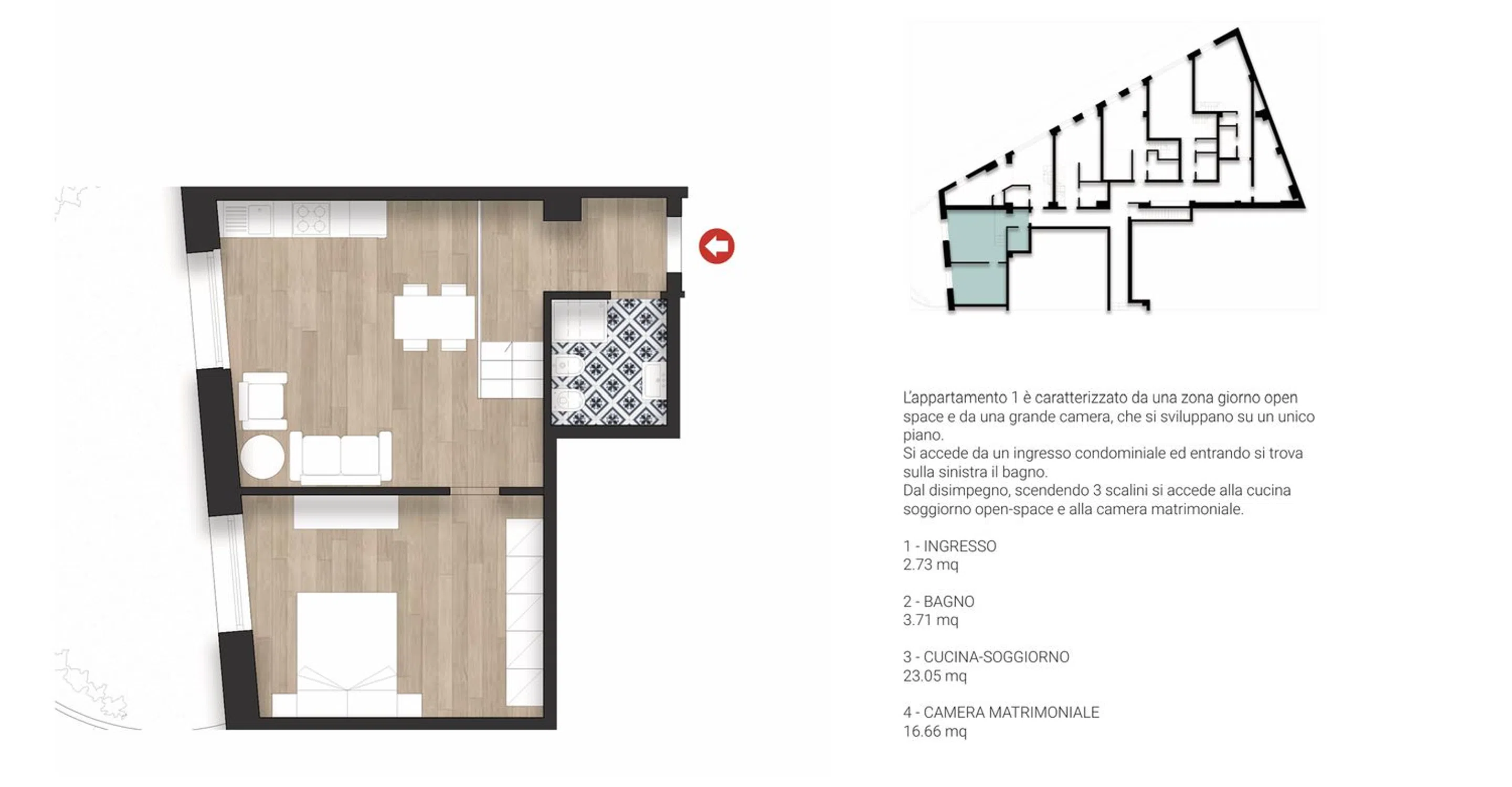 Appartamento su due piani in via Cittadella, 50 - Photo 17