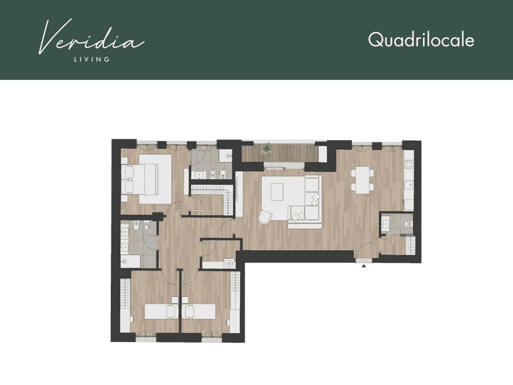 Quadrilocale in Via Giulio Carcano, 6 - Photo 15
