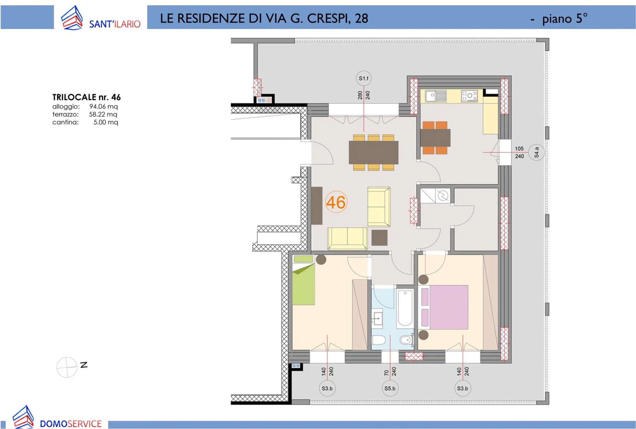 Trilocale in via Gaetano Crespi, 28 - Photo 16