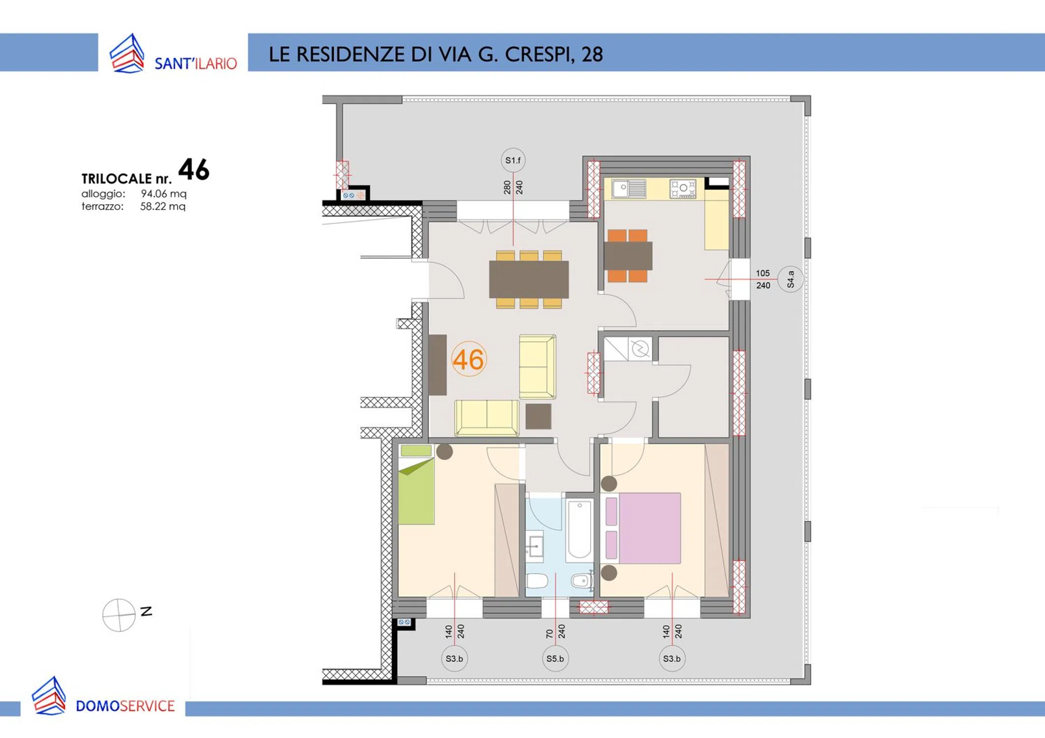 Trilocale in via Gaetano Crespi, 28 - Photo 14