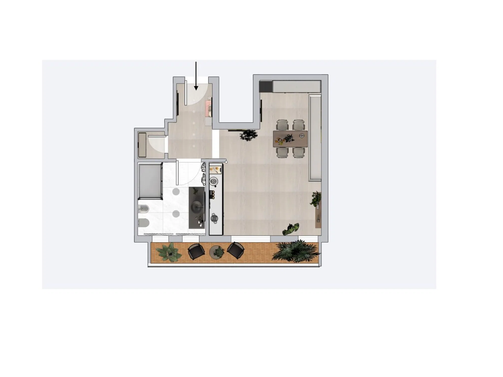 Monolocale in via Vigilio Inama, 21 - Photo 2