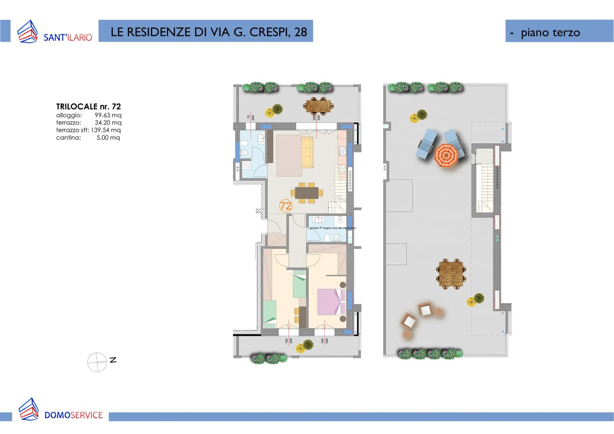 Appartamento su due piani in via Gaetano Crespi, 28 - Photo 16