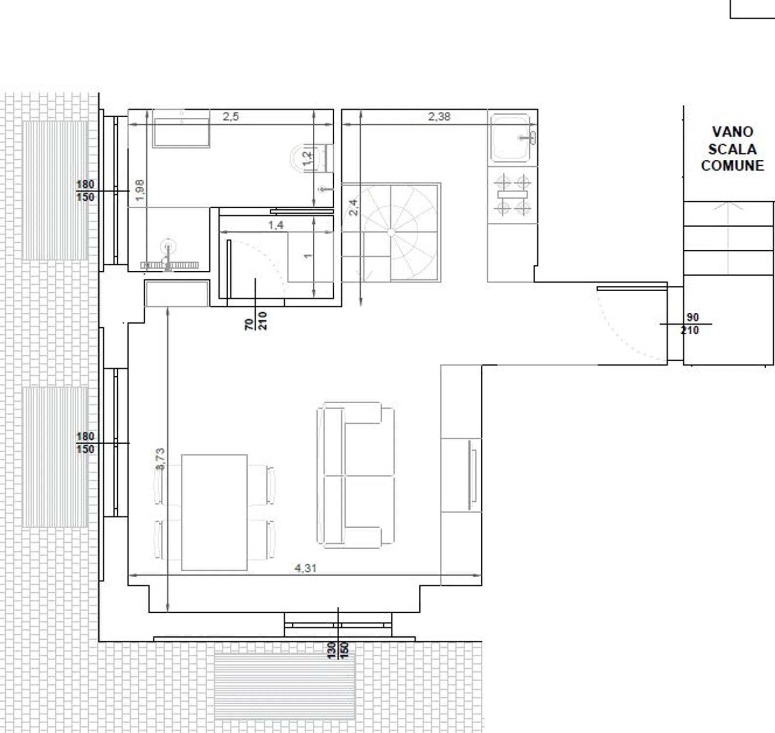 Appartamento su due piani in via Crescenzago, 3 - Photo 10