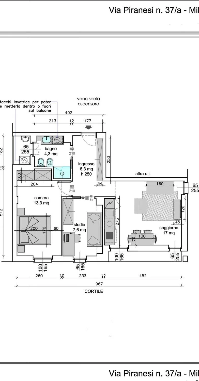 Trilocale in via Giovanni Battista Piranesi, 37 a - Photo 2