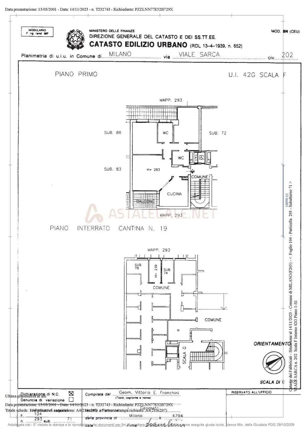 Appartamento in piazza dei Daini, 2 - Photo 9